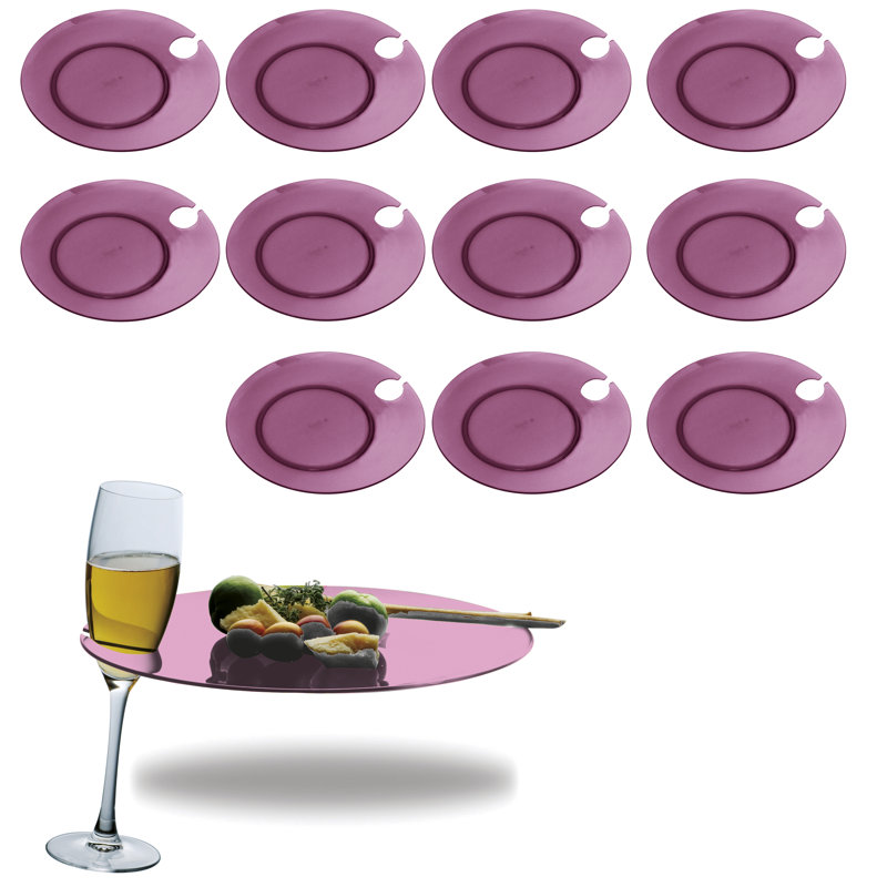 Polycarbonate Tray for Buffet - 12 Pieces - White, Beryl