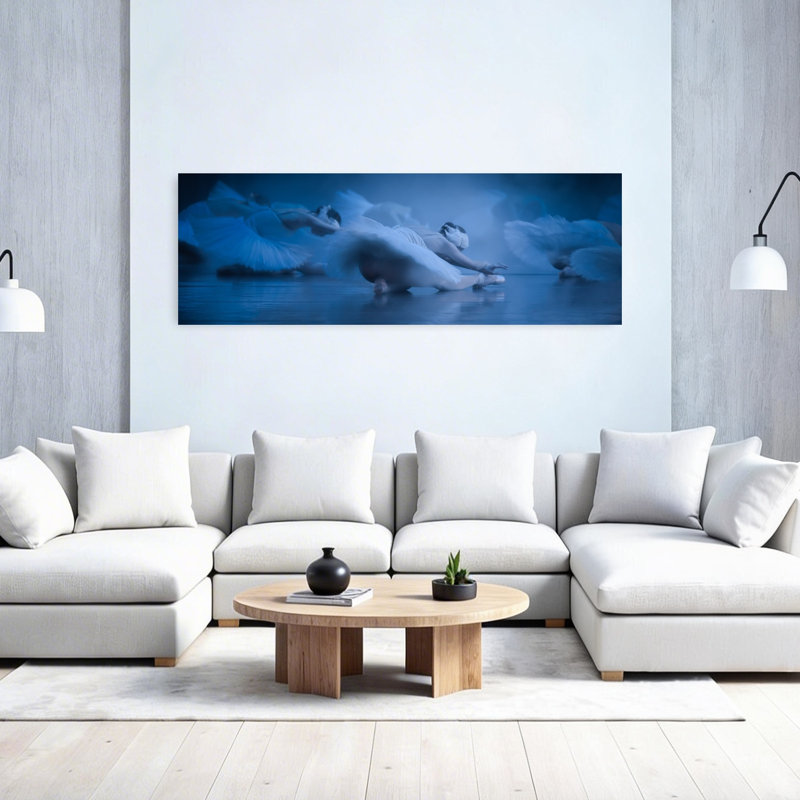 «Ethereal Ballet Dancers Dramatic Elegant Ethereal», art mural, H 60 po x l 20 po