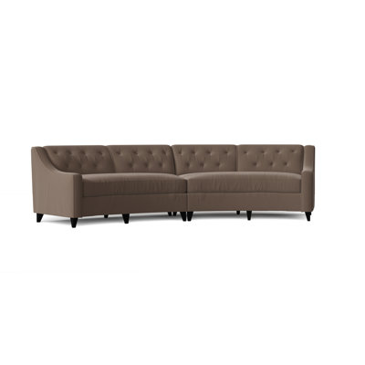 Charlotte Upholstered Curved Sectional Symmetrical
