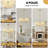 5-Light Modern Dimmable Chandelier With Fabric Shades-1571777158