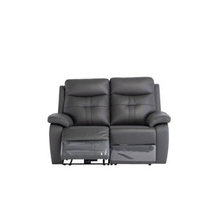 2 Seater Leather Sofa With Cup Holders