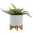 5" CHEVRON PLANTER W/ STAND, WHITE-866567510