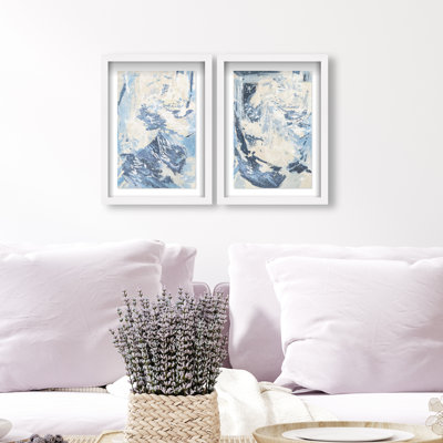 Coastal Feel Set Framed Graphic Art