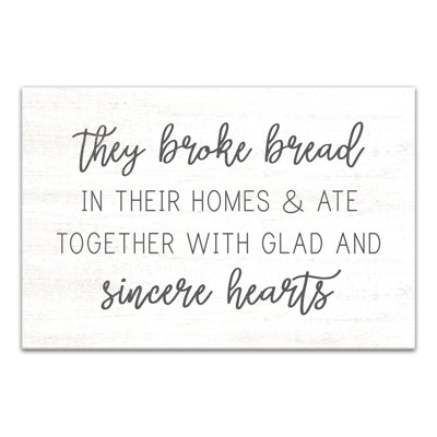" They Broke Bread "