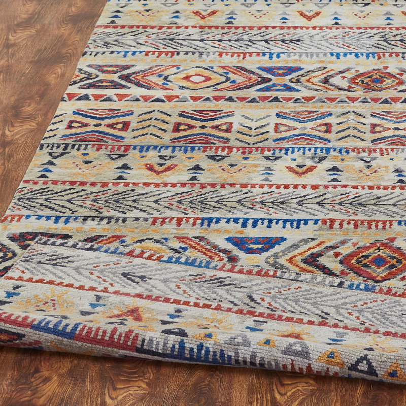 Mesa Mirage Hand Knotted Area Rug, Rectangle 6' x 9'