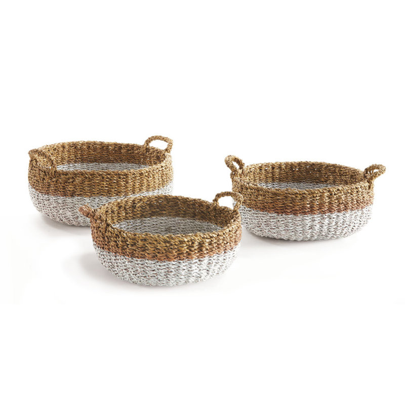 Ensemble de 3 paniers en osier Charton