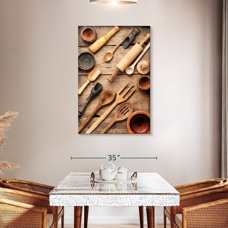 Senne Wooden Kitchenware, 45" H x 30" W