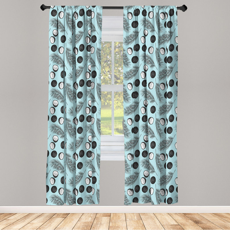 Panneau coulissant floral semi-diaphane avec passe-tringle, 28 po x 84 po