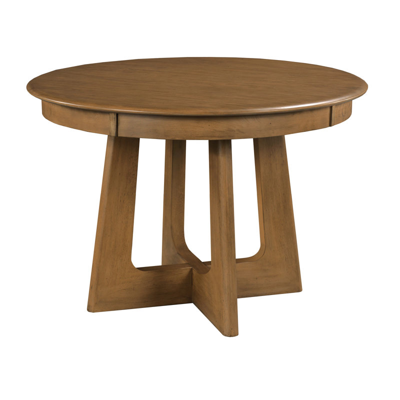 ROUND PEDESTAL TABLE, MOCHA, 30" H x 44" W x 44" D