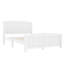 Lit plateforme double - structure en bois massif, lattes robustes et structure solide, aucun sommier nécessaire, blanc-224132412-224132415