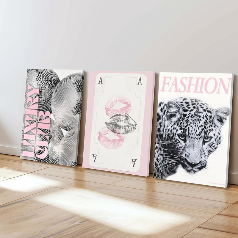 3 Piece Wrapped Canvas Print, 60cm H x 120cm W