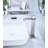 Waterfall Spout Bathroom Faucet, Brushed Nickel, & Verified, 1.2 Gpm Flow, Ceramic Cartridge For Consistent Performance, Aerator Approved, Durability,-125364159