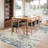 Washable Rug, Anti-Slip Abstract Area Rug, Stain Resistant Rugs for Living Room(Blue)-397603191