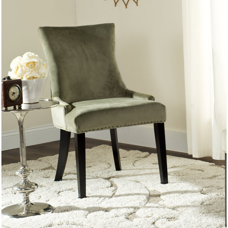 Gallager 19.5'' H Upholstered Parsons Chair, Evergreen Velvet, 2