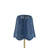 18" Metal Table Lamp With Blue Shade-1957445986