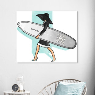 Surf Girl Painting