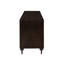 Console 5 portes en bois espresso et bronze forgé