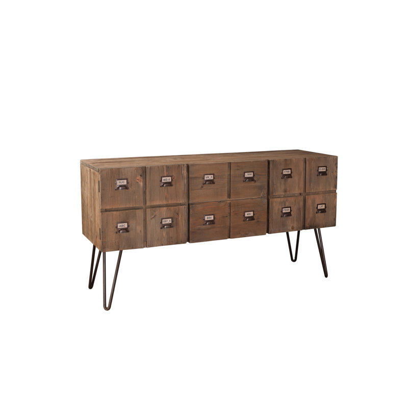 Ora Solid Wood 150.5cm W 2 - Drawer Chest of Drawers