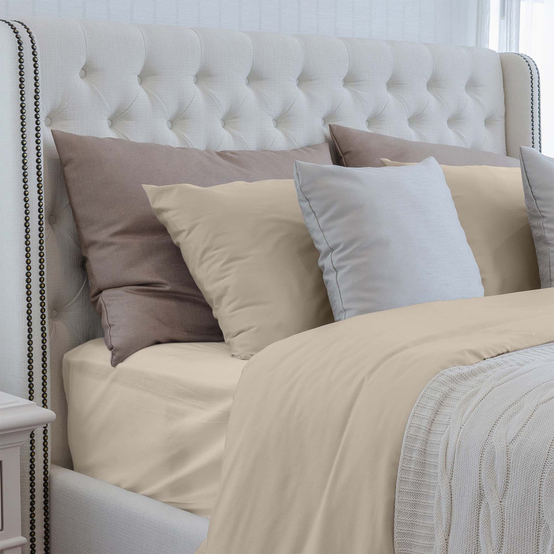 Sheet Set, Light Khaki/Beige, King Sheet Set