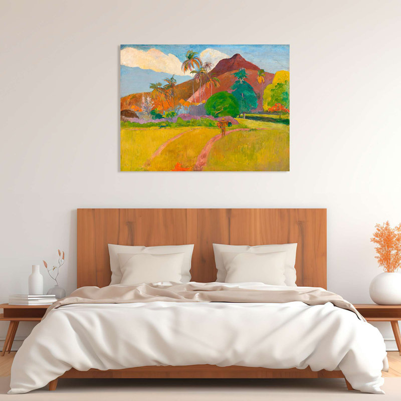Tahitian Landscape by Paul Gauguin - Wrapped Canvas Print, 70cm H x 100cm W x 4cm D