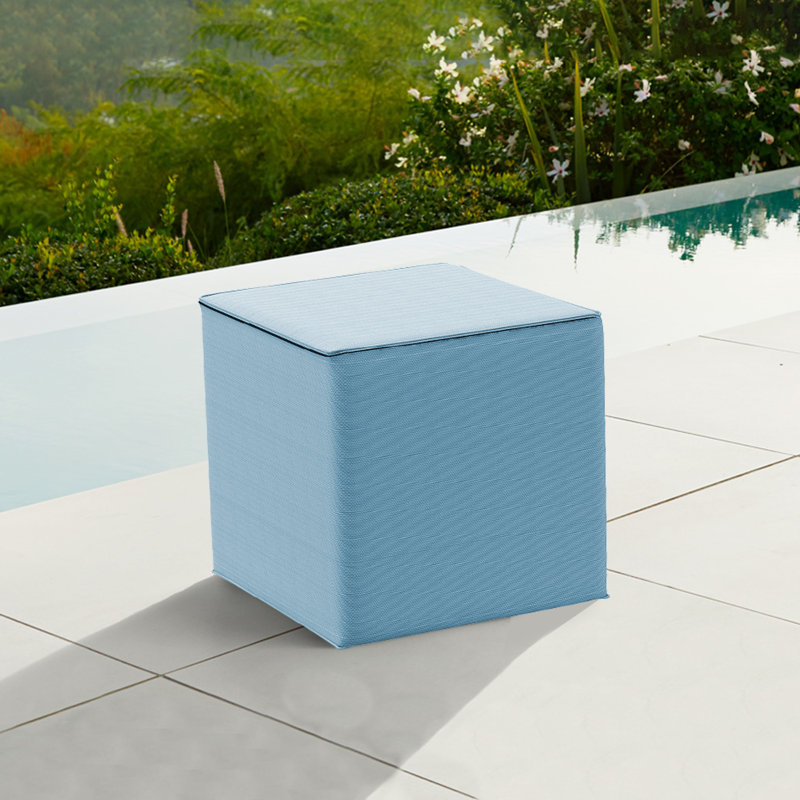 Outdoor Seating Cushion Cover, 28" W x 28" D, Blue