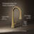 Tone Single Handle Pull Down Kitchen Sink Faucet with Three-Function Pull Down Sprayer-55233608