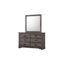 Ensemble de chambre à coucher pour grand lit spécial 6 pièces Alfanso: lit, commode, miroir, 2 tables de chevet, commode-372686618