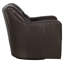 Emery Leather Swivel Tufted Club Chair-53079334