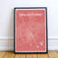 San Antonio City Map - impression d'art graphique-24705468