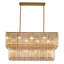 Modern 14 Light 2 Tier Crystal Chandelier