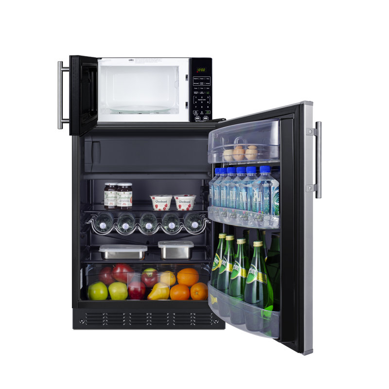 Summit Appliance 4.9 Cubic Feet Freestanding Mini Fridge with Freezer, Right