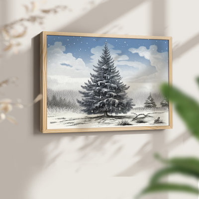 Chirstmas Art-CCLXXXII -Framed Print - Restickable