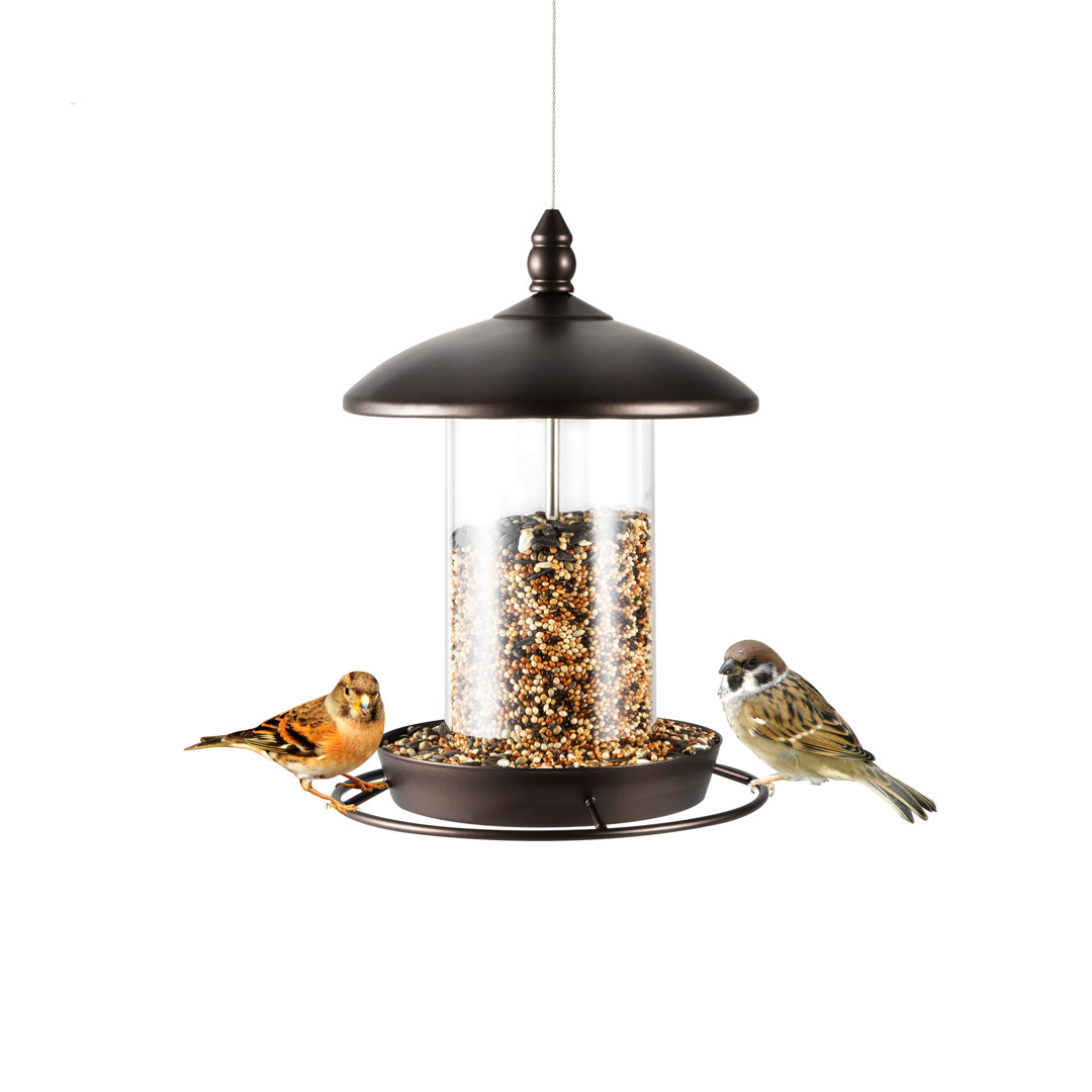 Sydonna Metal Hanging Tube Bird Feeder Winston Porter