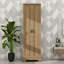 Armoire de rangement à deux portes avec tablette réglable