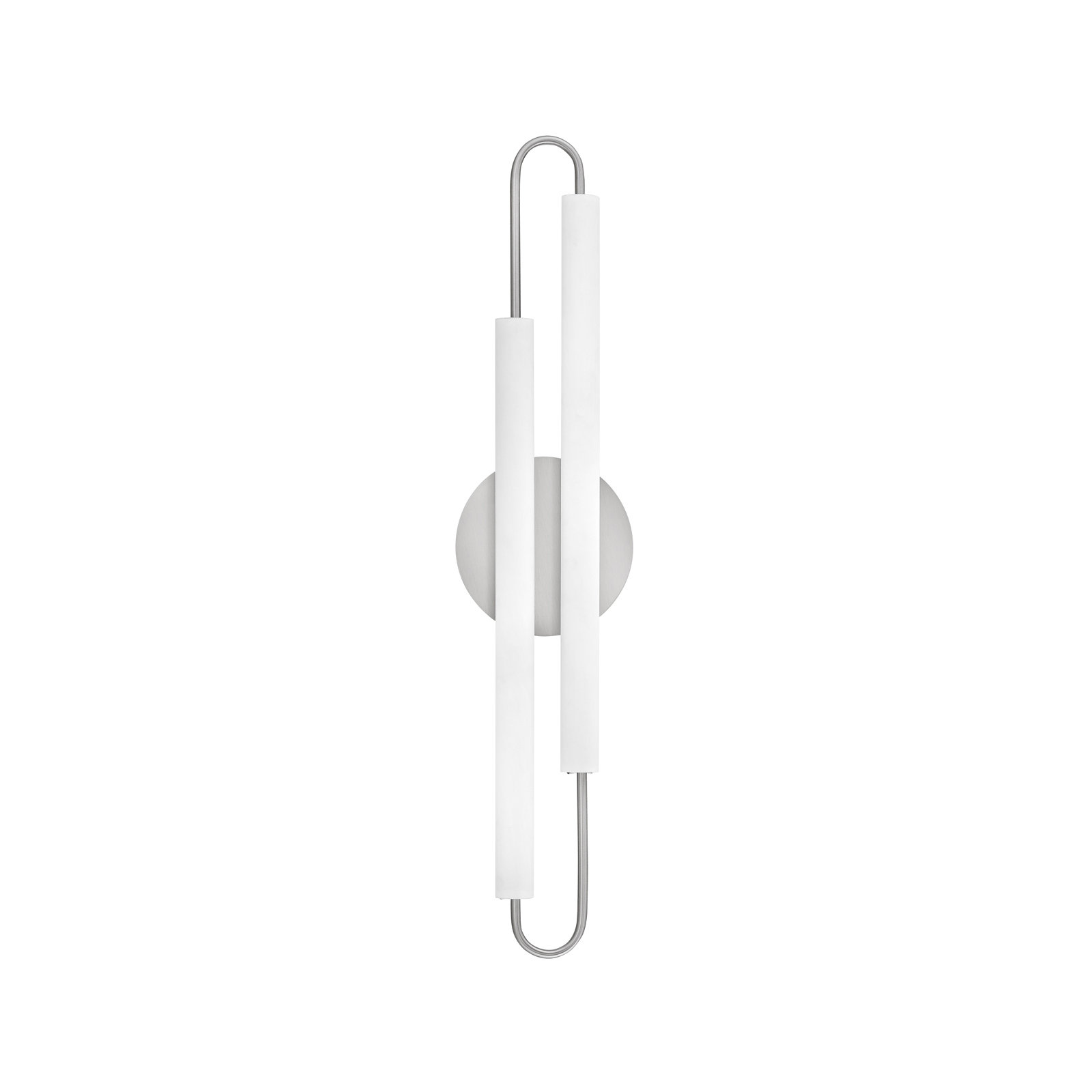 Eliseo Single Frosted Dimmable LED Bath Sconce, Brushed Nickel