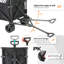 Black Taller Campers With Removable Inner Pocket
