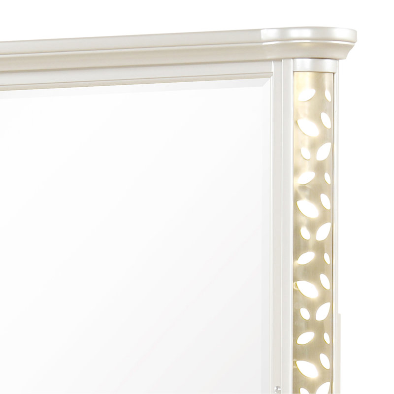 Cinderella Traditional Style Mirror with LED Accents (Dresser not included)