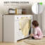 Buffet de cuisine, armoire de ferme avec portes de style grange, tiroirs, tablettes réglables, blanc