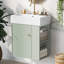Meuble-lavabo flottant 21,6 pouces avec lavabo en céramique-1368674574