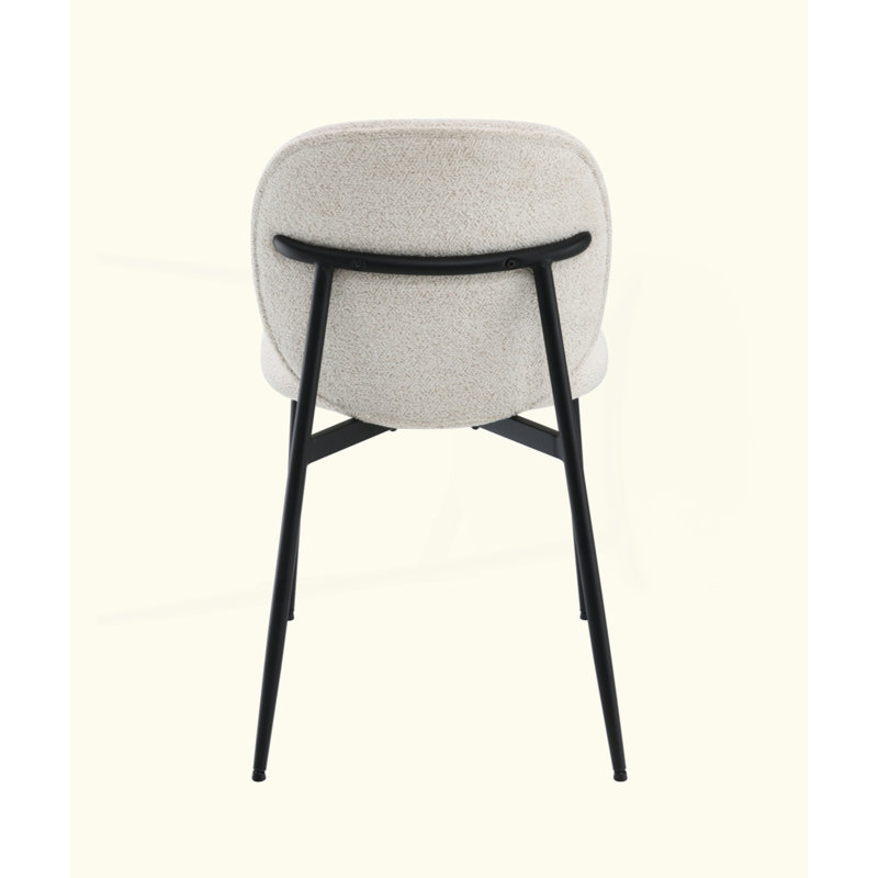 Ensemble de 2 chaises d'appoint Boucle & Black Finish