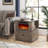 Aldama 23" Tall Rotating End Tables with Storage Drawer and Built-in Outlets-418573589
