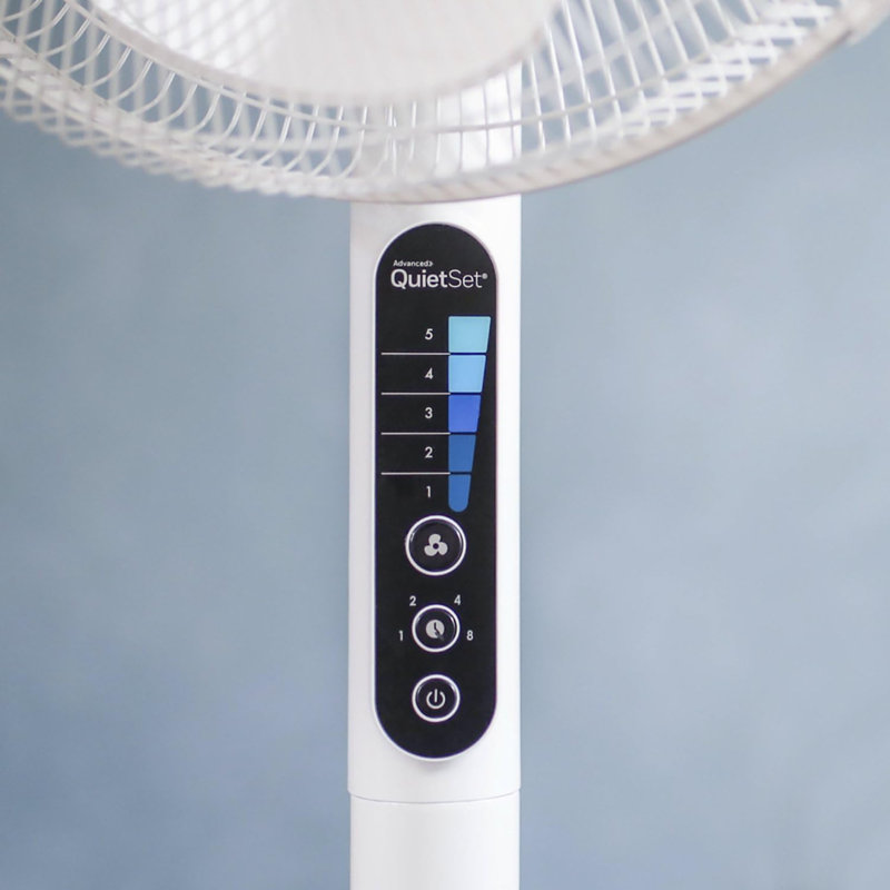 Honeywell Fan Advanced QuietSet Oscillating Stand 5 Speed, Timer, Remote Control