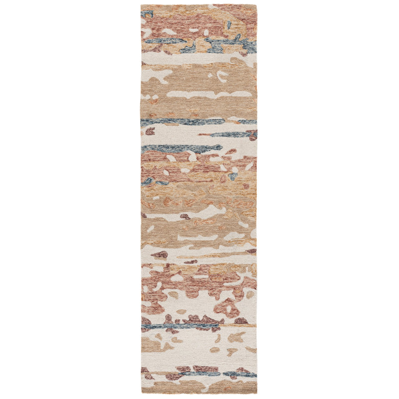 Ebony 176 Hand Tufted 80% Wool; 20% Cotton Abstract Rug, Runner 2'3" x 8'