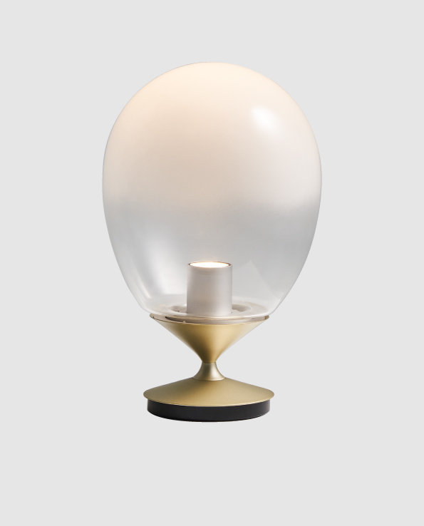 Table Lamp, Gold, 15.7" H x 9.8" W x 9.8"D