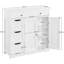 Rhonwen 81cm W Bathroom Storage  Cabinet with Drawers and Adjustable Shelves