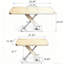 Table de salle à manger de conception simple, avec base en métal en croix