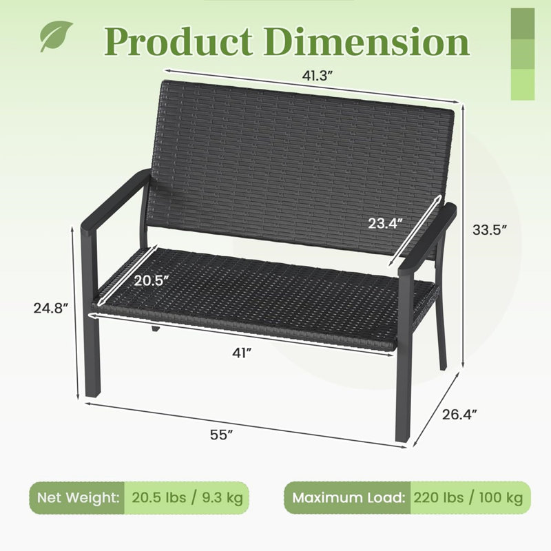 Metal Outdoor Bench