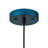 1 - Light Copper Painted Dome Shape Metal Pendant