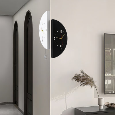 Double-Sided Corner Wall Clock