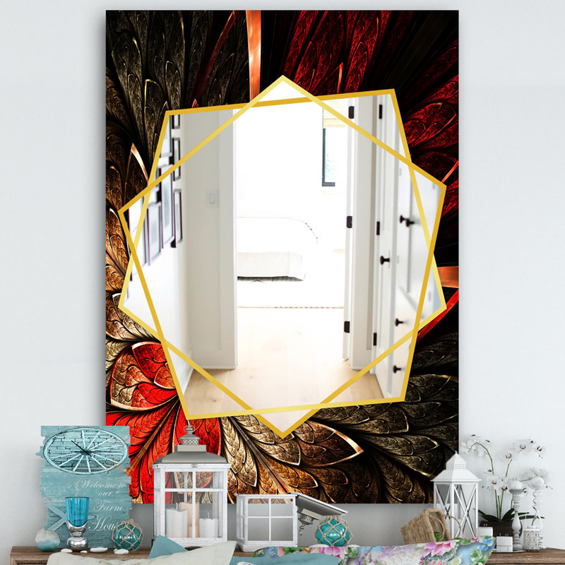 Miroir mural Fractal, H 24 po x l 32 po